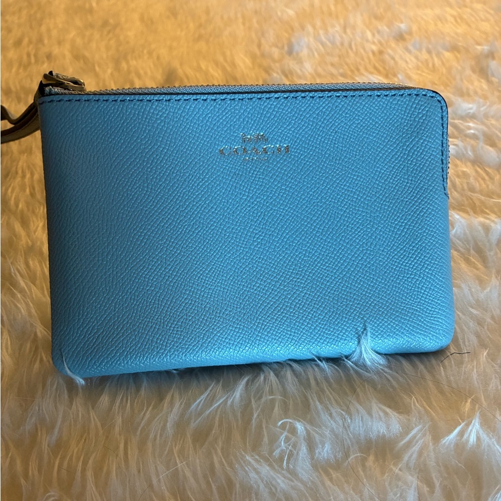 Coach Pale Grey Wristlet